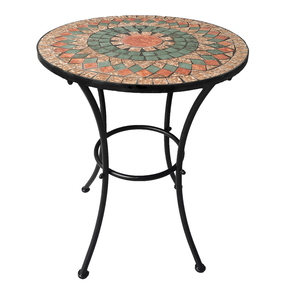 Tavolo decoro mosaico ‘alice’ Ø cm 60 x h.70 Lif