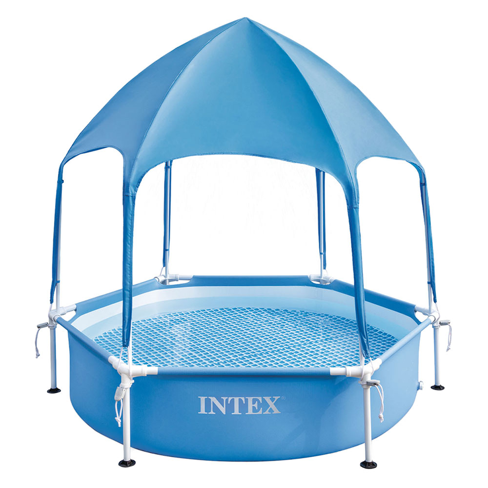 Piscina con telaio ‘canopy metal frame’ cm 183 x 38 – capac. 700 lt. Intex