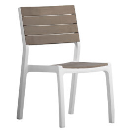 Sedia in polipropilene 'harmony' bianco/cappuccino Keter