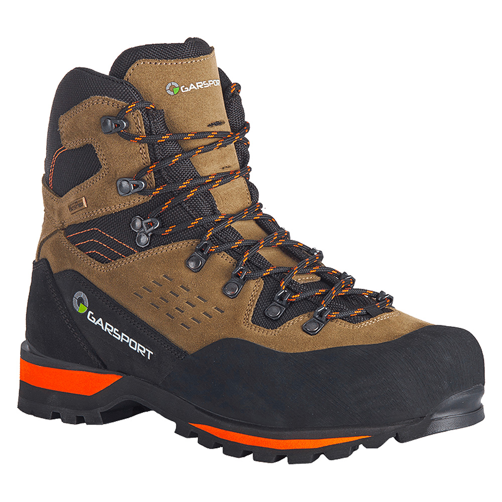 Scarpe per alpinismo alte ‘ortles’ n. 42 – nero / arancio Garsport