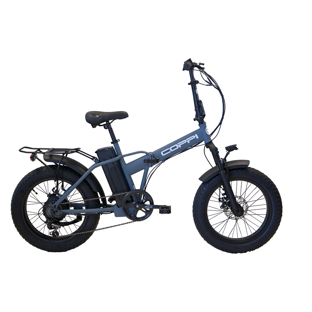 Bicicletta elettrica ‘vesuvio’ 250 w – ruote da 20 – grigio scuro Coppi