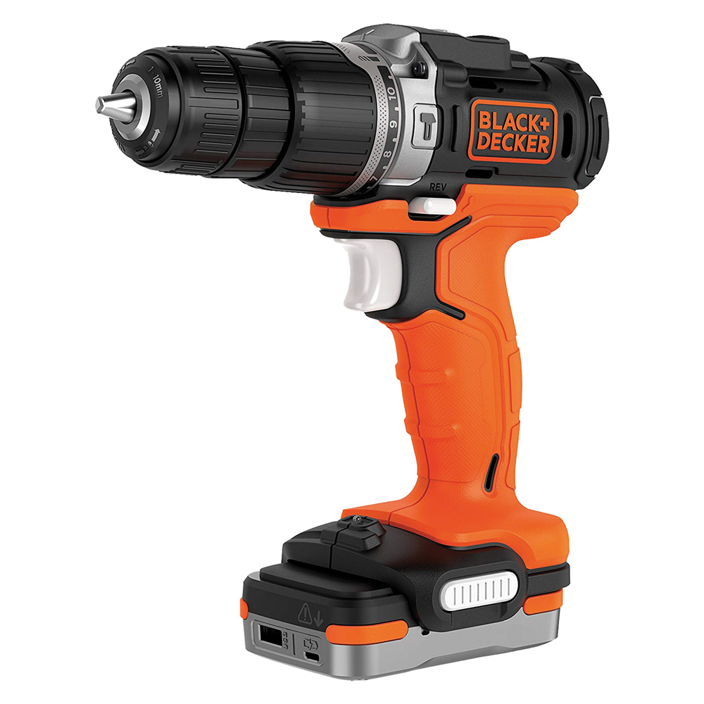 Trapano avvitatore a batteria con percussione ‘bdchd12s1-qw’ 12v – 1,5 ah litio Black decker