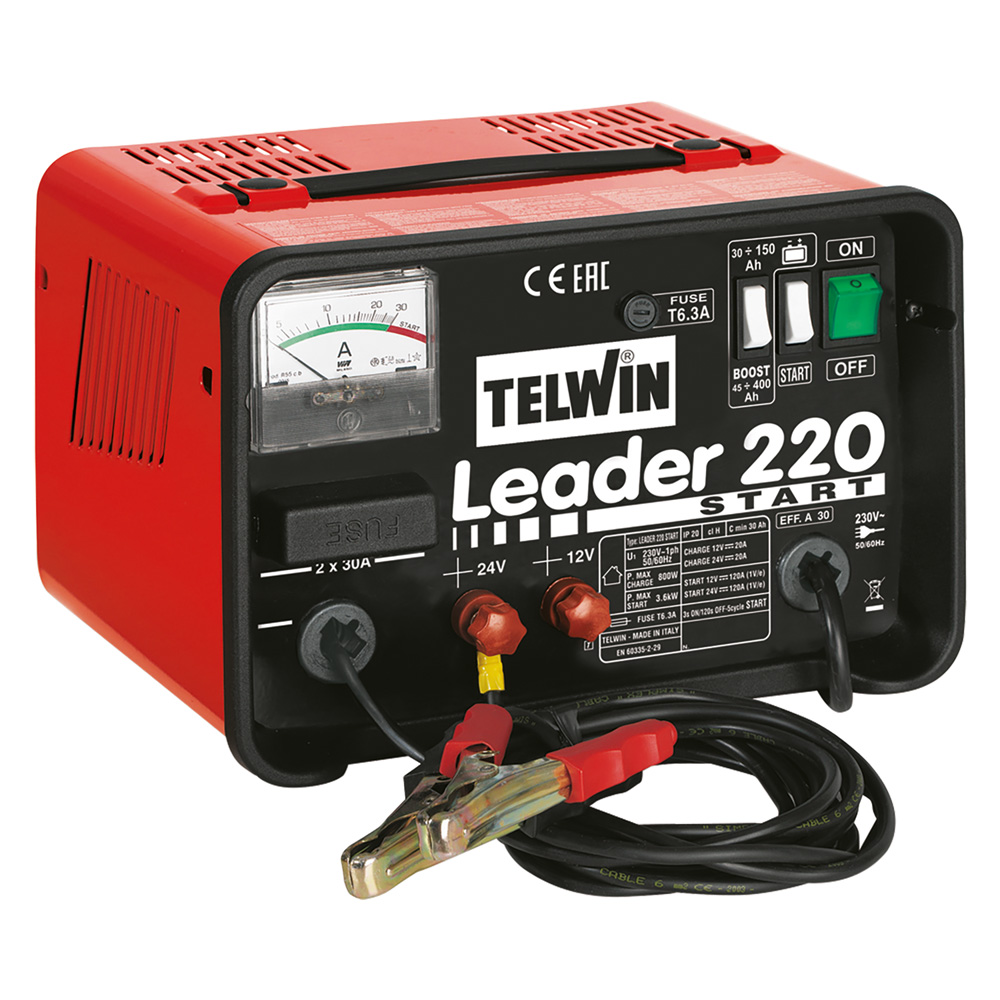 Caricabatteria ‘leader 220 start’ 30 a – 12/24 v Telwin