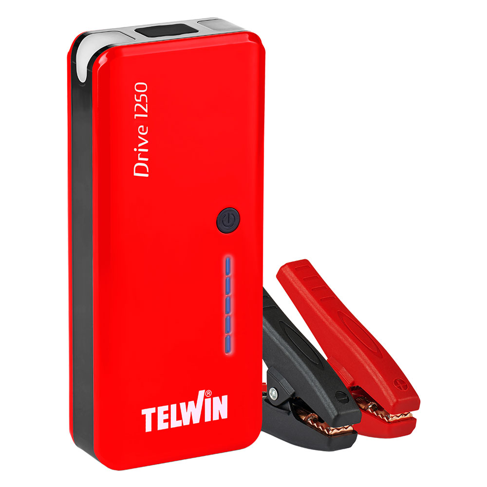 Avviatore ‘drive 1250’ 12 v – capacità batteria 9000 mah Telwin
