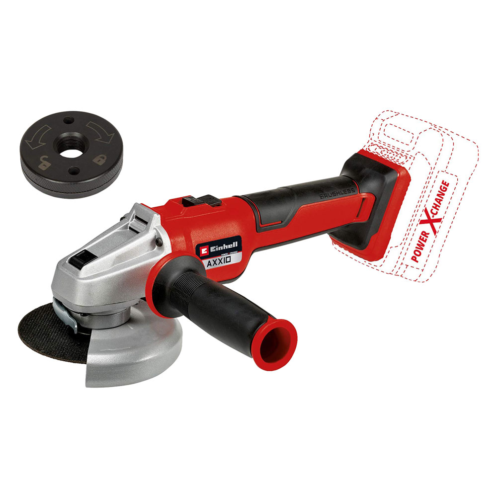 Smerigliatrice angolare a batteria ‘axxio 18/125 q solo’ 18v – Ø disco 125 mm Einhell