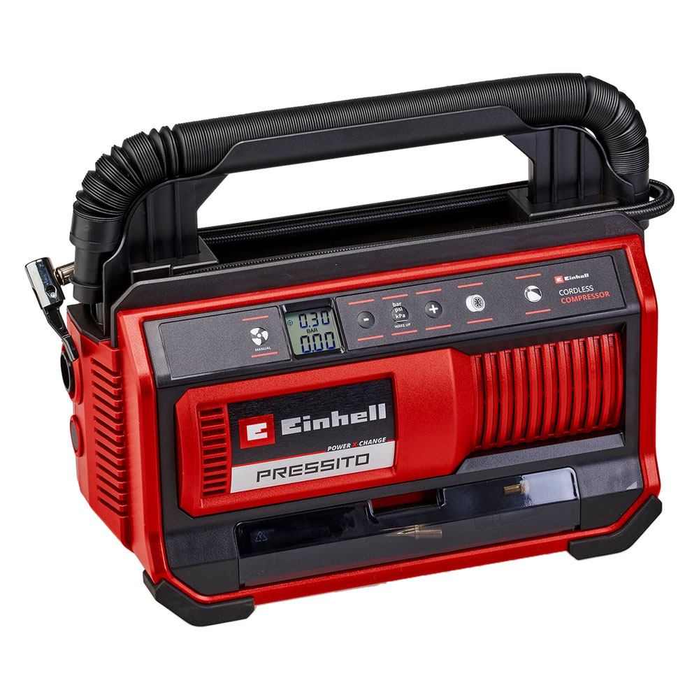 Compressore portatile a batteria ‘pressito 18/25’  18 v – 11 bar Einhell