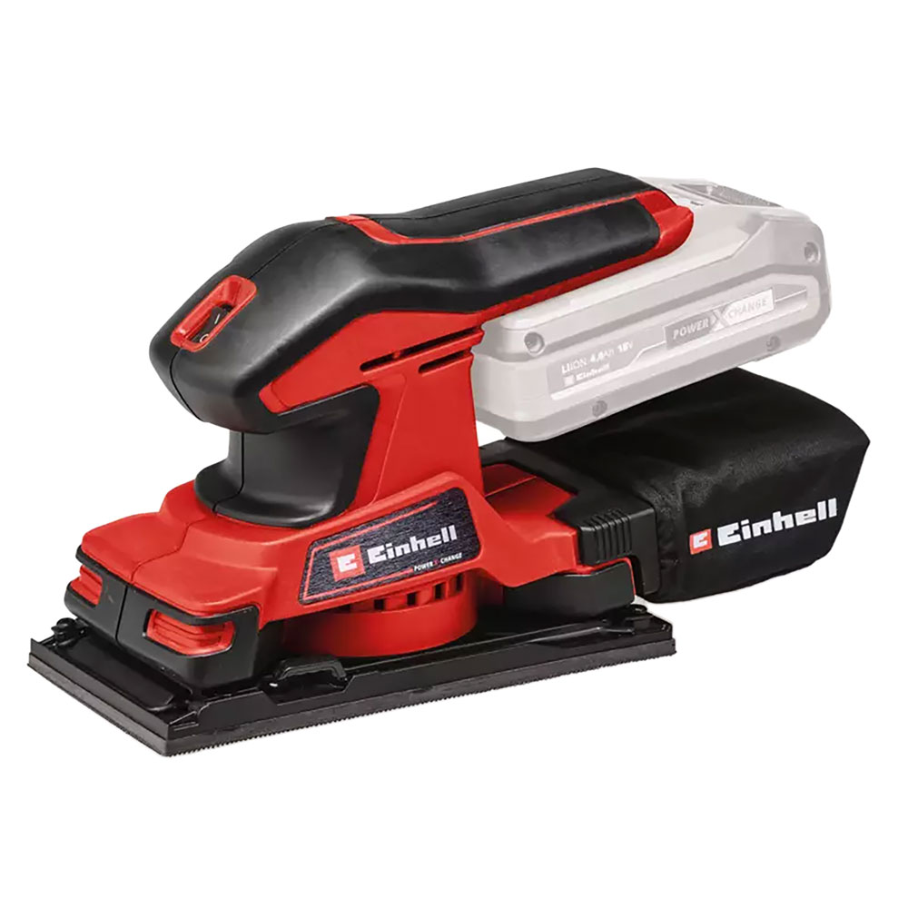 Levigatrice orbitale a batteria ‘te-os 18/187 li solo’ 18v – superficie 187 x 94 mm Einhell