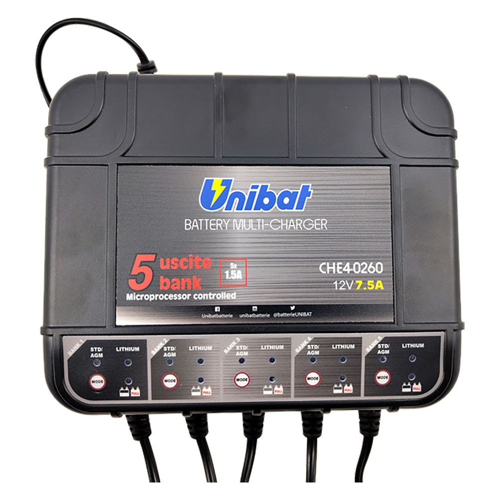 Caricabatteria mantenitore ‘charger bank’ corrente di carica 14,4v (piombo) – 14,6v (litio) Senza marca