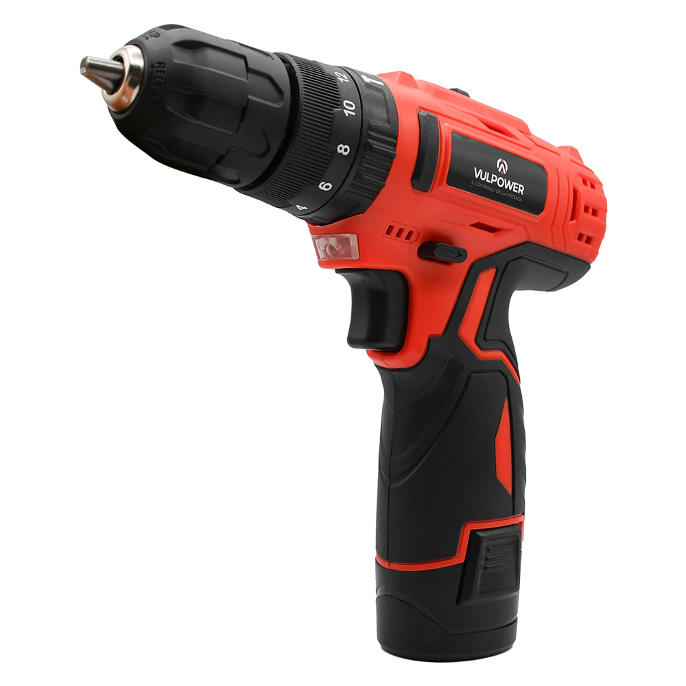 Trapano a batteria ‘d023’ dc 12 v – 1,3 ah Vulpower