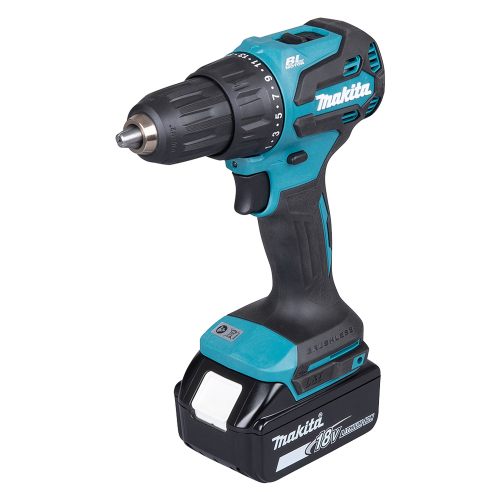 Trapano avvitatore a percussione ‘dhp490rtj’ 18v – 2 batterie x 5,0 ah litio Makita