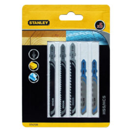 Lama per seghetto alternativo set misto hcs (3 pz) + hss (2 pz) - blister Stanley