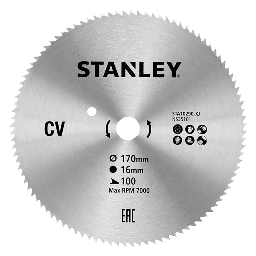 Lama per sega circolare ‘denti fini’ ø 170 mm – foro 16 mm Stanley