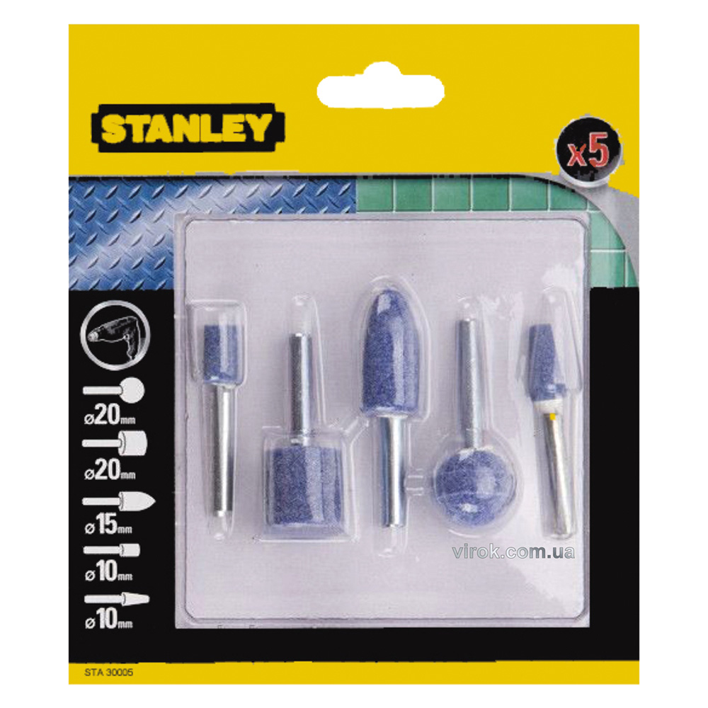 Mole abrasive in set set 5 pezzi – art. sta30000-xj Stanley