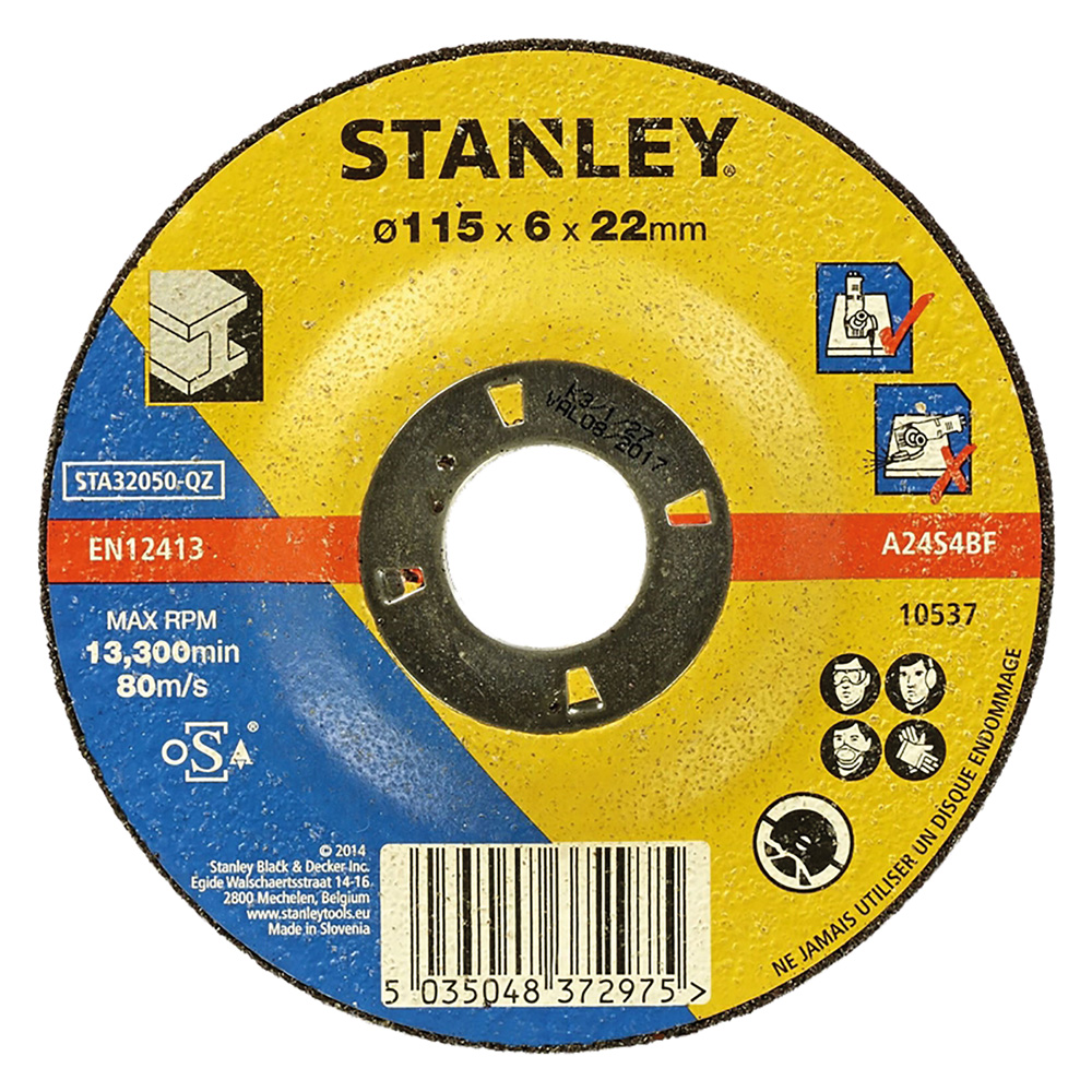 Mola abrasiva da sbavo ‘sta32050-qz’ Ø 115 x 6,0 Stanley