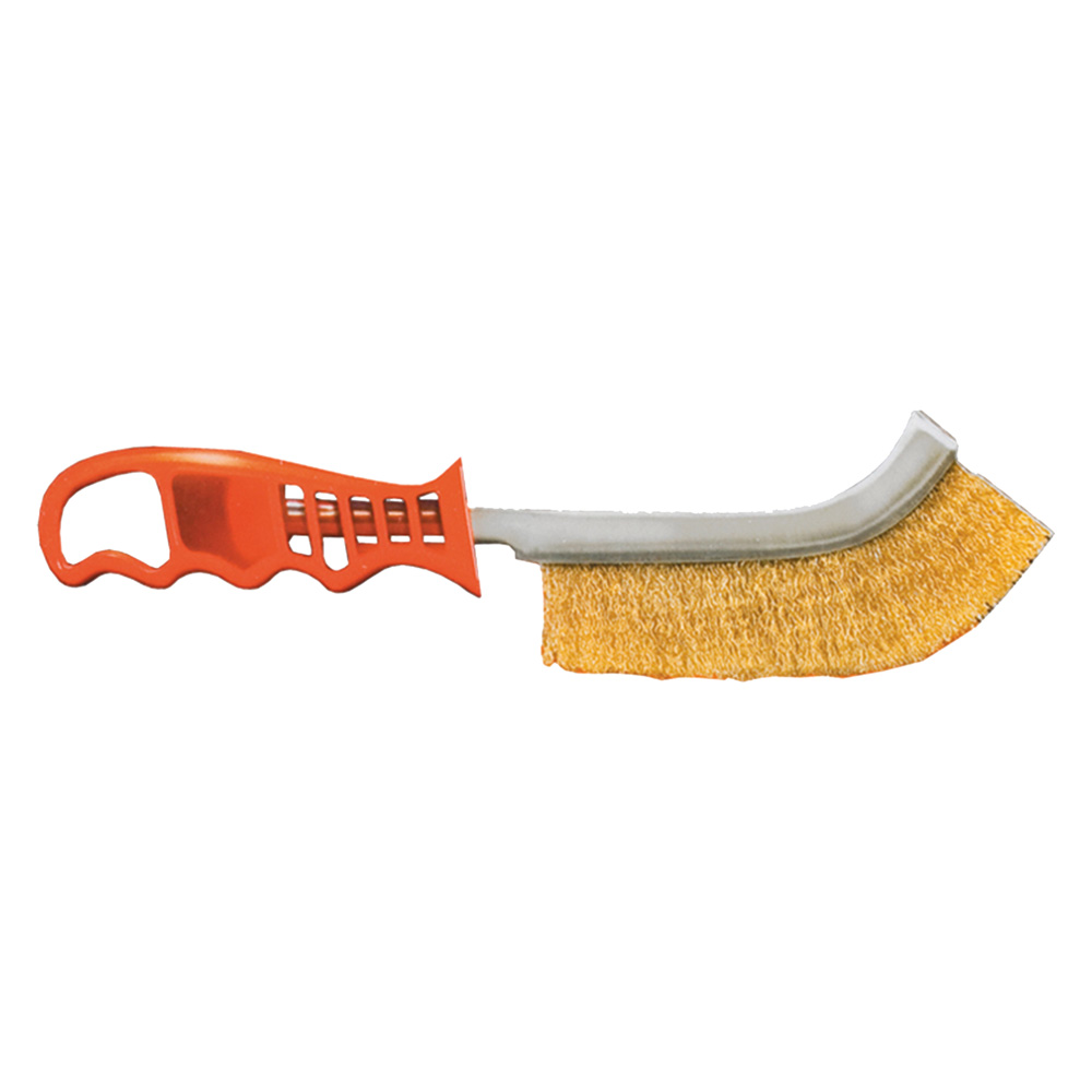 Spazzola a mano curva mm 260 – fili mm 0,3 Pg