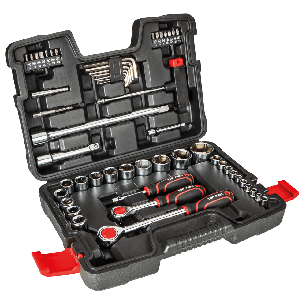 Serie chiavi a bussola 53 pezzi Toptools