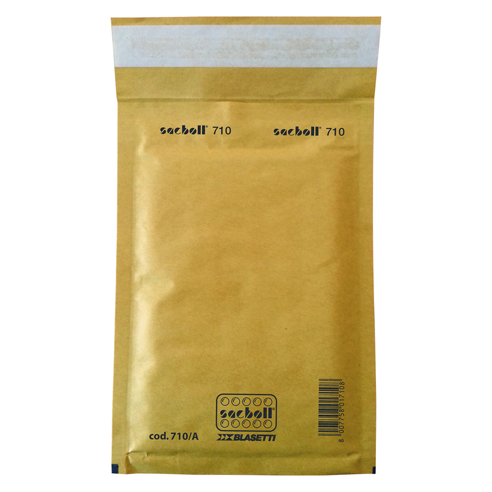 Busta con imbottitura bollata cm 14 x 27 gialla – cf.10 pz Blasetti