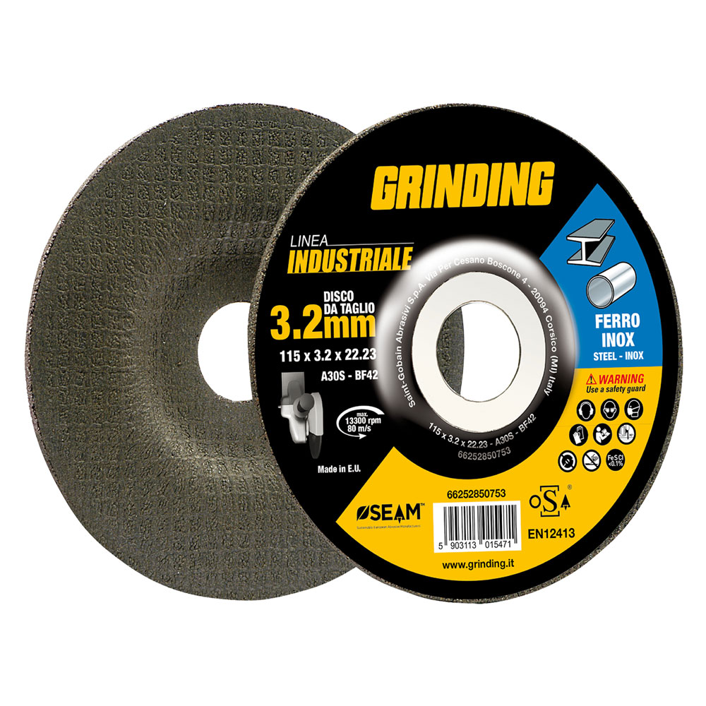 Mola abrasiva per ferro ‘grinding linea industriale’ ø 115 x 2,4 Grinding