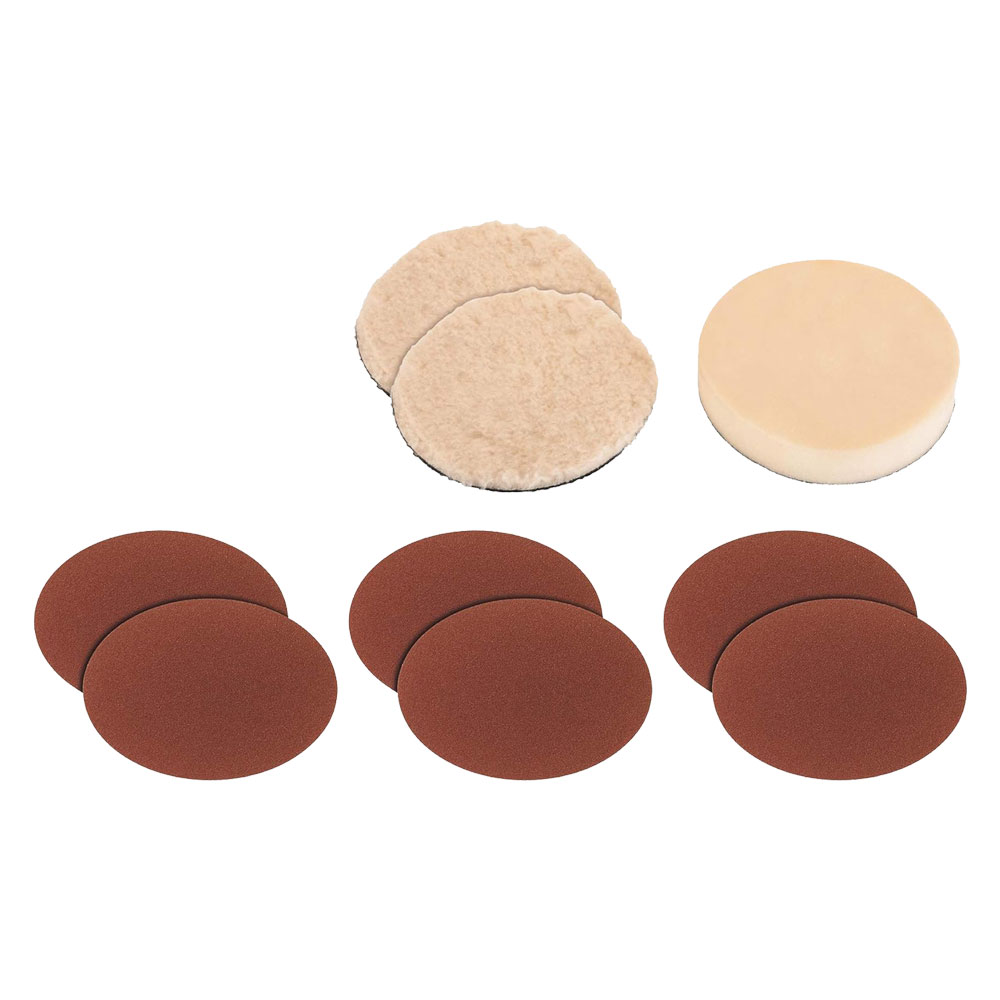 Set accessori per levigare / lucidare Ø mm 180 – 9 pezzi Einhell