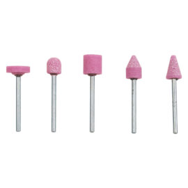 Mole abrasive al corindone rosa '398.00' set 5 pezzi Pg