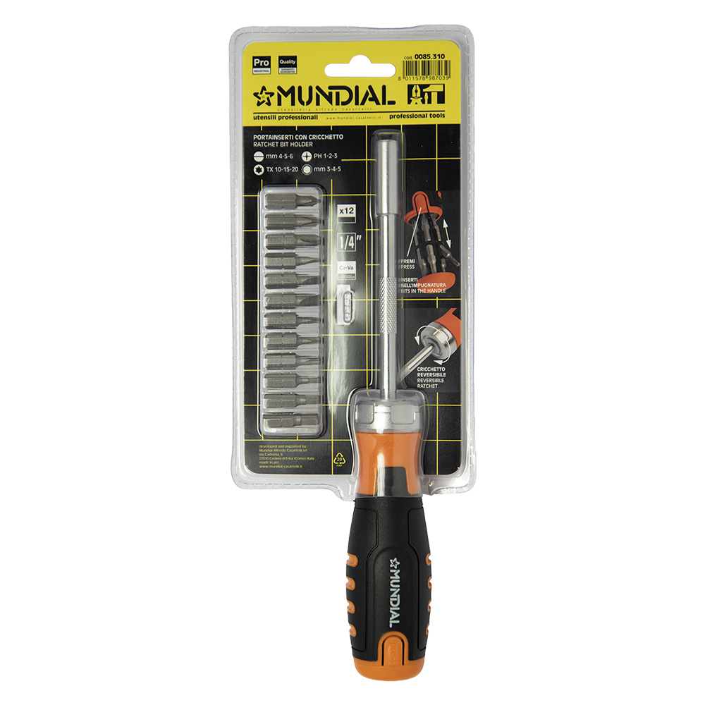 Cacciavite portainserti attacco1/4” Mundial