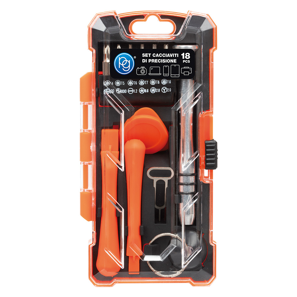 Kit accessori riparazione smartphone/pc set 18 pezzi Pg