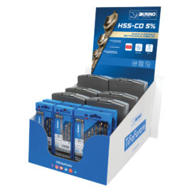 Espositore da banco punte cobalto hss-co 5% 12 confezioni incluse Krino
