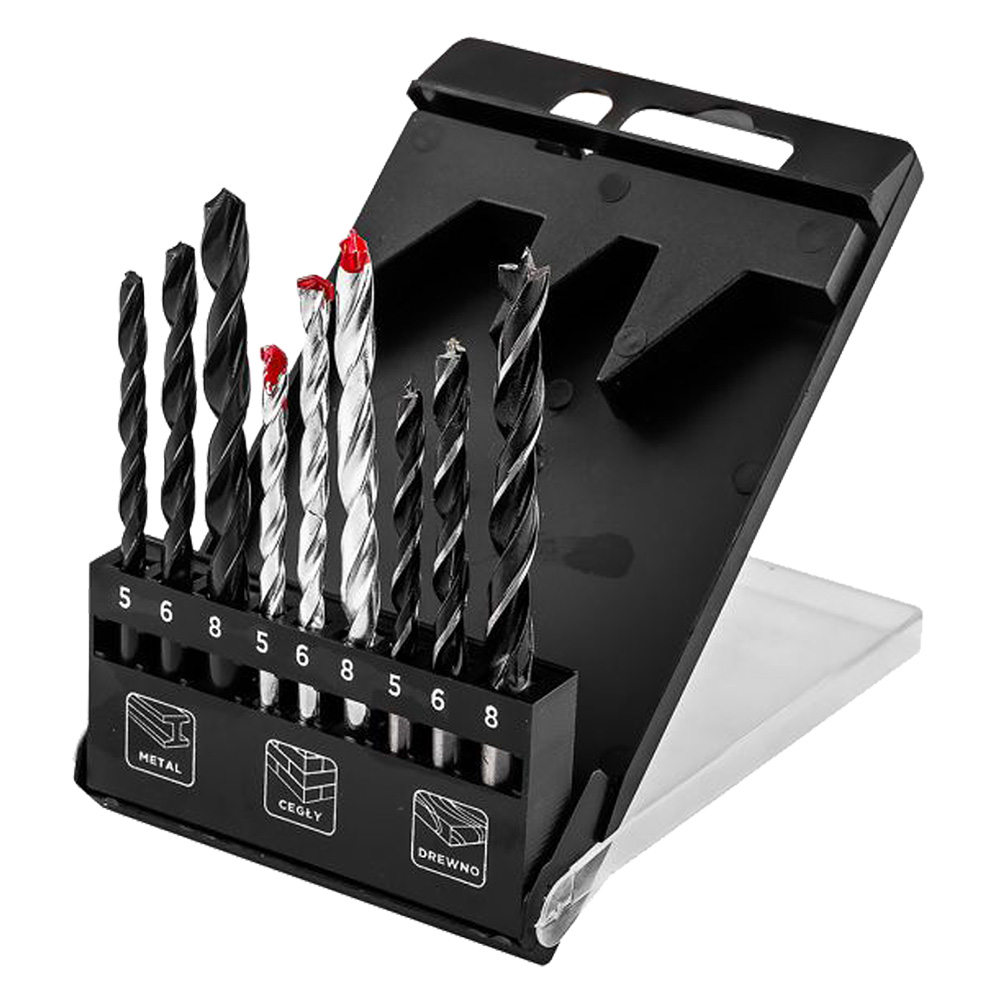 Set punte per metallo/legno/mattoni cf. 9 pz Graphite
